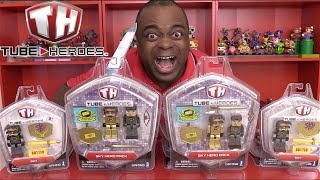 UNBOXING SkyDoesMinecrafts TOYS Tube Heroes [upl. by Zahara483]