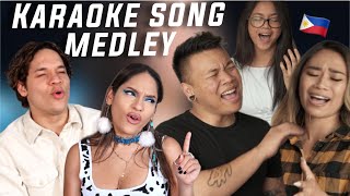 Land of the SingersLatinos react to Karaoke Songs Medley ft Jessica Sanchez amp Ylona Garcia [upl. by Entsirhc]