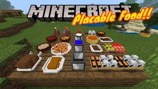 How to Put Your FOOD ON PLATES in Minecraft  Addon  Minecraft [upl. by Mccarthy]