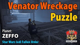 Venator Wreckage Puzzle Walkthrough  Zeffo  Star Wars Jedi Fallen Order [upl. by Adnerol]