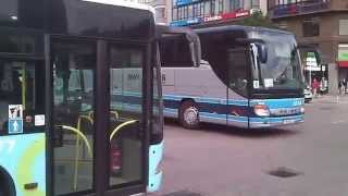 Varios autobuses en la estacion de Santander [upl. by Callas]