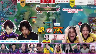 REAKSI KAYES LIAT RRQ VS ONIC GAME 1 MPL ID S14 REACTION STREAMER FNATIC ONIC vs RRQ HOSHI MPLIDS14 [upl. by Trahurn]