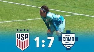 ex USA Women vs Men Como 17  All Goals amp Highlights 2023 [upl. by Otirecul495]