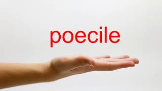 How to Pronounce poecile  American English [upl. by Lauzon]