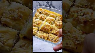 Homemade pistachio Baklava😋 love topeats recipe cooking easyrecipe supportme trendingshorts [upl. by Aicilef]