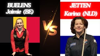 35  PREDATOR GP 3CUSHION LADIES  QUALIF  BUELENS Jaimie Vs JETTEN Karina [upl. by Serge]