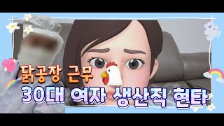 생산직 현타 30대 여자의 닭공장 근무 후기 [upl. by Narmis65]