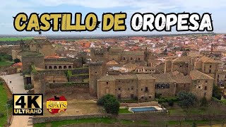 Castillo de Oropesa en Toledo a Vista de Drone [upl. by Cudlip]