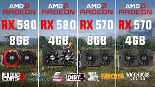 RX 570 4GB vs RX 580 8GB 2048SP PRUEBA DE RENDIMIENTO 2023 [upl. by Sawtelle436]