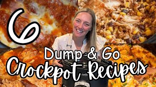 6 NEW DUMP amp GO CROCKPOT DINNERS  The Easiest Crockpot Recipes [upl. by Nevla643]