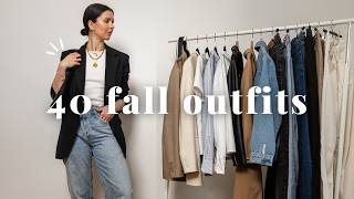 40 Casual Fall Outfits with ONLY 30 Items  Capsule Wardrobe Essentials 🍂 [upl. by Corsiglia]