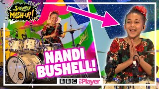 Nandi Bushell rocks out on the drums  Saturday MashUp [upl. by Stutzman117]