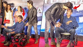 Sidharth Malhotra Taking Care of His Father Yodha Screening [upl. by Hasin]