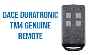 DACE Duratronic TM4 Genuine Remote Video Description [upl. by Levesque802]