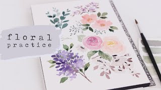 5 Simple Watercolor Flowers You Can Master Today [upl. by Ettie189]