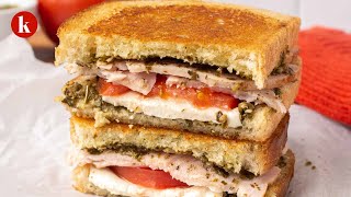 Pesto Turkey Sandwich Recipe [upl. by Semadar513]