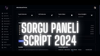 ÜCRETSİZ SORGU PANELİ SCRİPT 2024 [upl. by Aielam869]