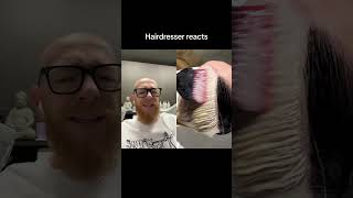 Hairdresser reacts to a very cool color transformation [upl. by Molini592]