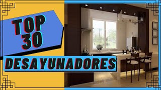 ✅ TOP 30 Ideas increíbles de cocina y comedor juntos ♨️ DESAYUNADORES [upl. by Irah]