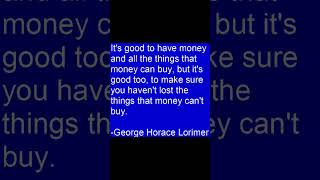 Money and Things  George Horace Lorimer [upl. by Ahsrat]