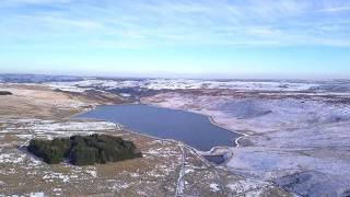 Drone Footage Calder valley  lee Quarry Stoodley Pike 201718 [upl. by Ynove552]