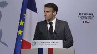 Macron urges Ukraines allies not to be cowards  AFP [upl. by Alian]