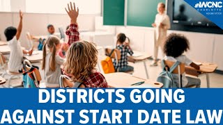 School districts going against NC start date law [upl. by Eislehc]