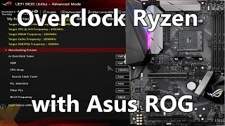 Overclocking Ryzen with an Asus ROG Motherboard BIOS settings overview Pt 1 [upl. by Bonni362]