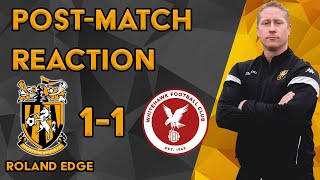 Reaction  Roland Edge  Folkestone Invicta 11 Whitehawk FC [upl. by Olia715]