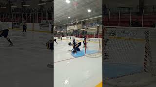 Dundas Blues 1st goal against Dunnville Mudcats Junior C hockey Oct 1024 [upl. by Hayyikaz65]