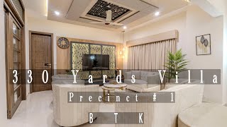 330 Yards Villa Precinct 1 Bahria Town Karachi Pakistan [upl. by Hailee]