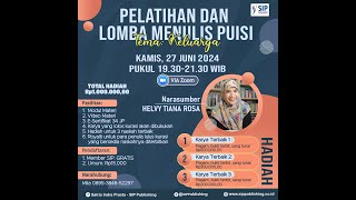 PELATIHAN DAN LOMBA MENULIS PUISI TEMA KELUARGA [upl. by Pfister403]