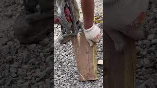 making wedges for supportcarpenter hardwork [upl. by Nahama485]