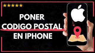 ✅ Como PONER el CODIGO POSTAL en IPHONE 💌 💥 [upl. by Neleb94]