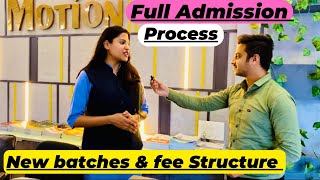 New batches and Admission process in Motion Coaching Institute kota  nvsir nvsirkota motionkota [upl. by Salokcin]