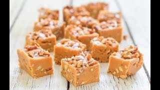 Salted Maple Pecan Vegan Fudge [upl. by Anagrom]