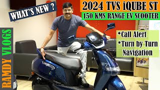 150 km Real world Range 2024 TVS iQube ST Variant Detailed Tamil Review  51 kWH LiIon Battery [upl. by Ellenid]