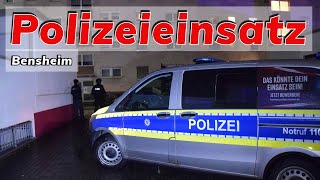 43Jähriger löst in Bensheim größeren Polizeieinsatz aus [upl. by Pettiford]