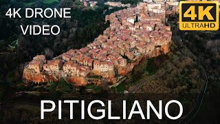 Discover Sorano and Pitigliano the Tuscany tuff towns in this 4k drone video  Maremma Italy [upl. by Ymas]