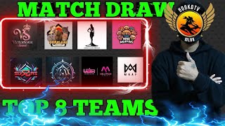 Match Draw For TOP 8 Teams Bo3 matches  Female Moba Championships [upl. by Wilkey]