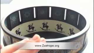 Zoetrope Animation Toy of a Rocking Horse  Zoetrope [upl. by Schatz482]