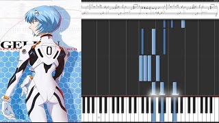 Evangelion  Rei I  Anime Piano Tutorial Sheet Music [upl. by Gerhardine]