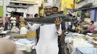 Mushirabad Fish Market In Hyderabad Telangana  All Type Foods Vlog Channel [upl. by Zacharie]