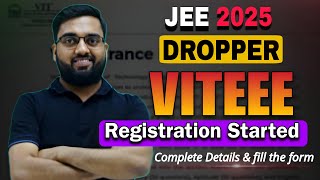 VITEEE 2025 application form  Academic Mess amp Hostel Fee Exam Pattern Syllabus Eligibility [upl. by Burner]