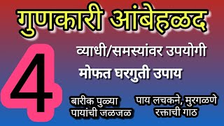 गुणकारी आंबेहळद 4 व्याधींवर घरगुती उपायremedies tips for ambehaladपाय लचकने मुरगळणे marathimaster [upl. by Yeloc526]