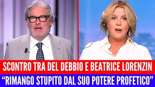 DEL DEBBIO BASTONA BEATRICE LORENZINquotNON ACCETTO FALSITÁ NELLA MIA TRASMISSIONEquot [upl. by Warton]