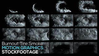 Burnout Tire Smoke  Motion Graphics  Stockfootage  Alpha [upl. by Llertnac]