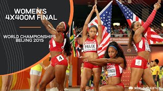 Womens 4x400m Relay Final  World Athletics Championships Beijing 2015 [upl. by Jyoti]