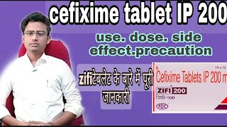 cefixime tablet IP 200 mg used for tablet zifi 200mg Review in Hindi [upl. by Alroi]