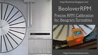 BeoloverRPM Precise RPM Adjusting and Logging for Beograms [upl. by Ande549]